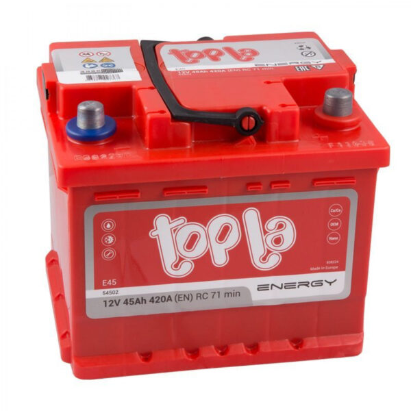 Автомобільний акумулятор Topla Energy 45Ah 420A R+
