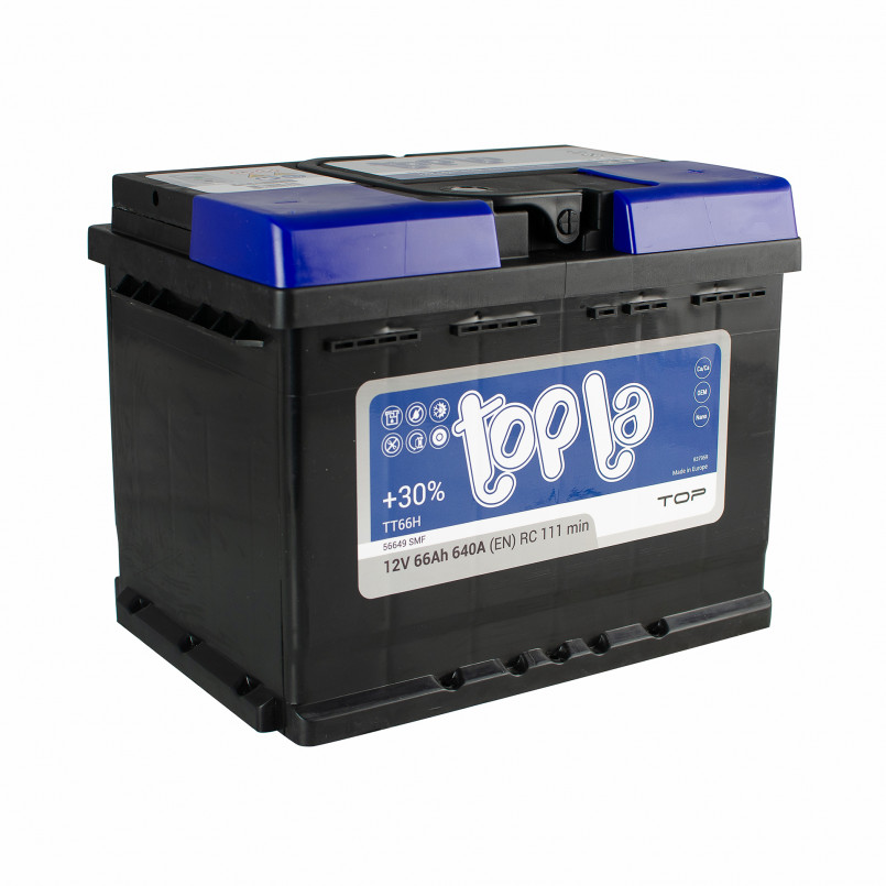Автомобільний акумулятор Topla TOP 66Ah 640A R+ Автомобільний акумулятор Topla TOP 66Ah 640A R+