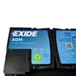 Автомобільний акумулятор EXIDE Start-Stop AGM 72Аh 760A R+ EK720
