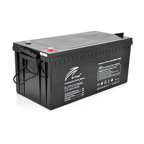 Акумуляторна батарея Ritar LiFePO4 12,8V 300Ah 3840Wh BMS100@4S( 522 х 240 х 219 (224) ) Q1