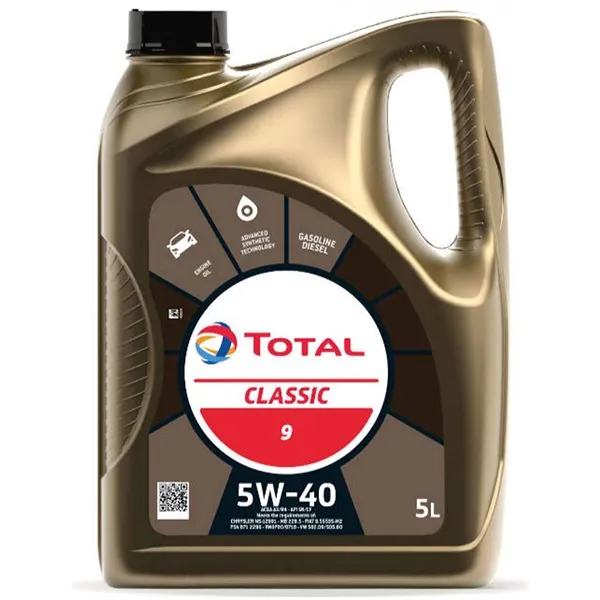 Моторна олива Total Classic 9 5W-40, 5 л