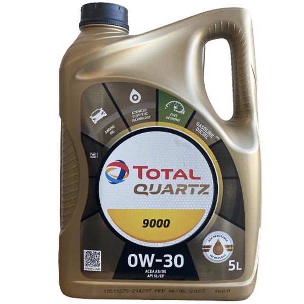 Моторна олива Total Quartz 9000 0W-30, 5 л