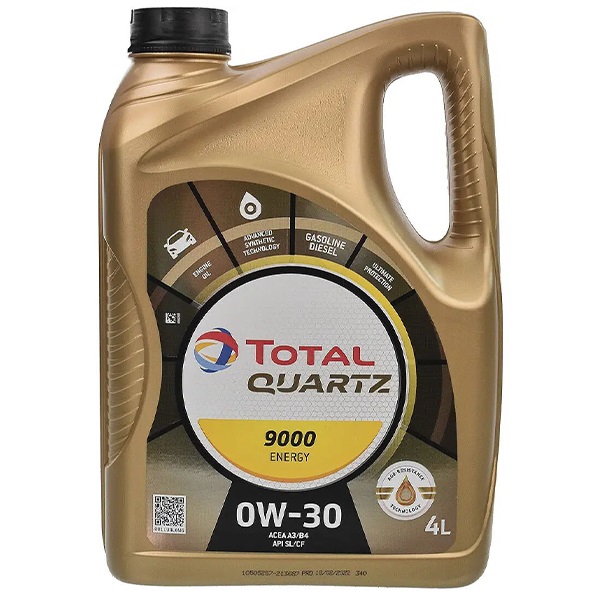 Моторна олива Total Quartz 9000 Energy 0W-30, 4 л