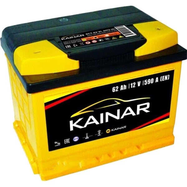 Автомобільний акумулятор Kainar Standart+ 0622611120ЖЧ 62Ah 590A L+