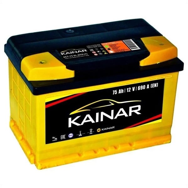 Автомобільний акумулятор Kainar Standart+ 0752611120ЖЧ 75Ah 690A L+
