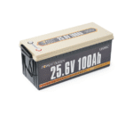 Акумуляторна батарея LiFePO4 Power Queen 25.6V 100Ah, 2560Wh, BMS 100A, 532*207*215мм (літій-залізо-фосфатний акумулятор для ДБЖ (UPS)) - Зображення 2