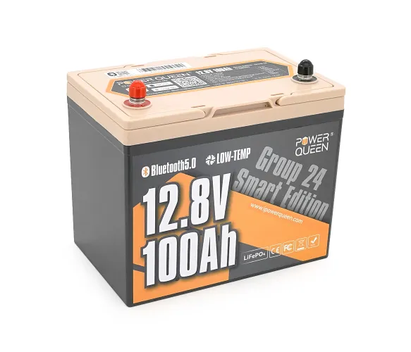 Акумуляторна батарея Power Queen LiFePO4 12V/100AH Group 24 1280Wh,