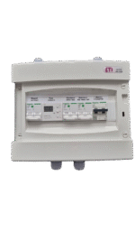 Щит для інвертора Must на комплектуючих Schneider з реле напруги для резервного живлення