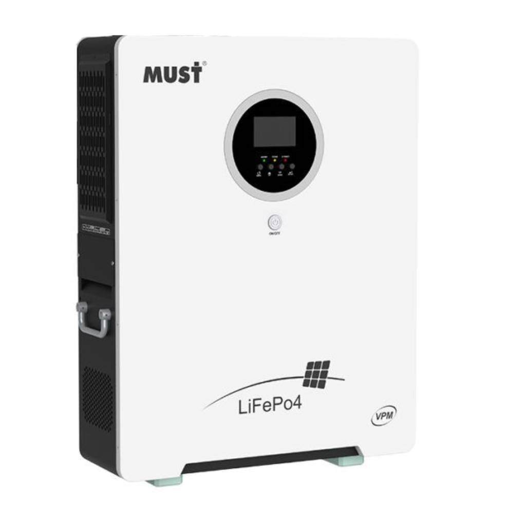 must-hbp1900vpm-1-1024x1024-1 Система зберігання електроенергії ДБЖ 5,5 кВт 5 кВт*г MUST НВР19-5548 VPM 100Ah LiFePО4 MPPT - Зображення 1